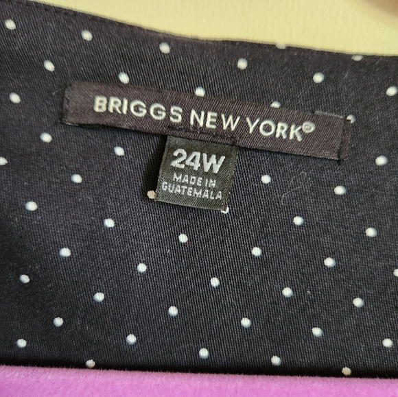 Briggs New York plus size blazer jacket polka dot 24W NWT - Picture 3 of 7